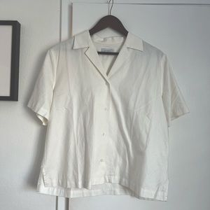 SATURDAYS NYC white camp shirt